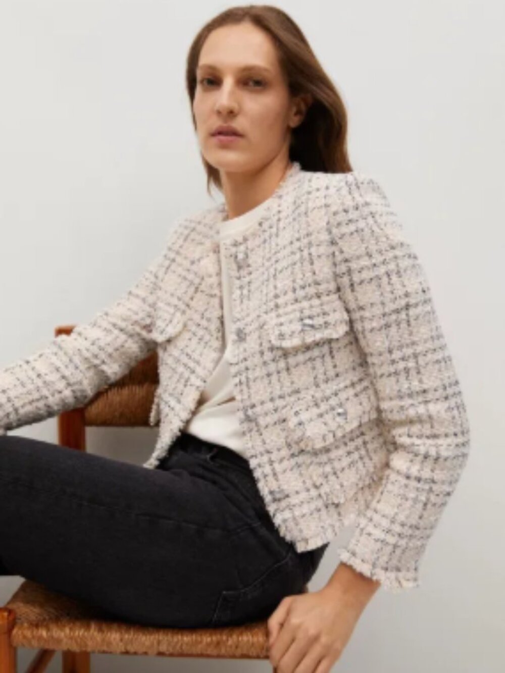 NWOT Mango tweed jacket size XS
